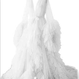 Ladies Sexy Tulle Robe
